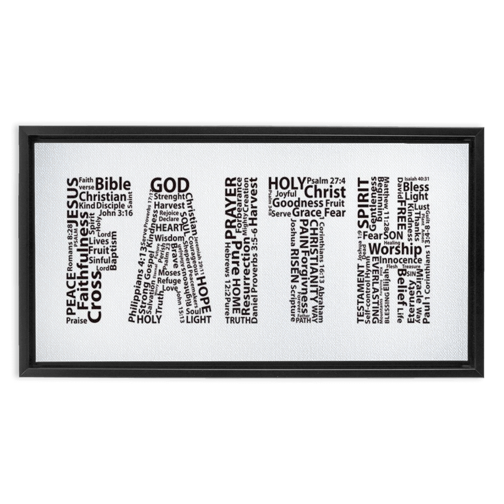 Firmly To The Faith - 8 x 8 circle canvas – Canvas + Kind