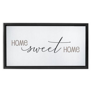 Home Sweet Home | Home Wall Decor | Framed Traditional Stretched Canvas (FRAMED)