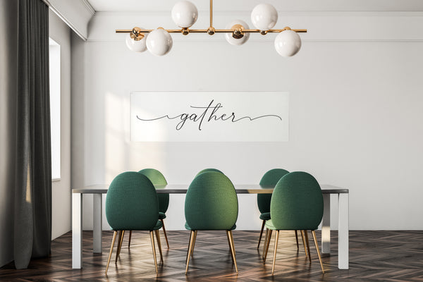 Gather Sign | Stretched Canvas Wall Decor (NO FRAME)